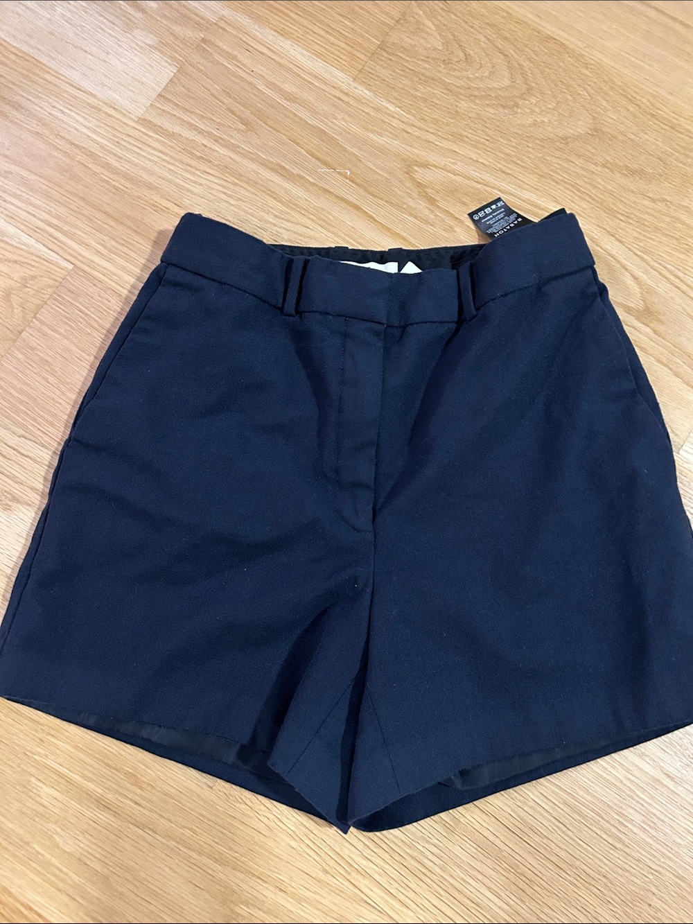 Babaton Navy Tailored Bermuda Shorts